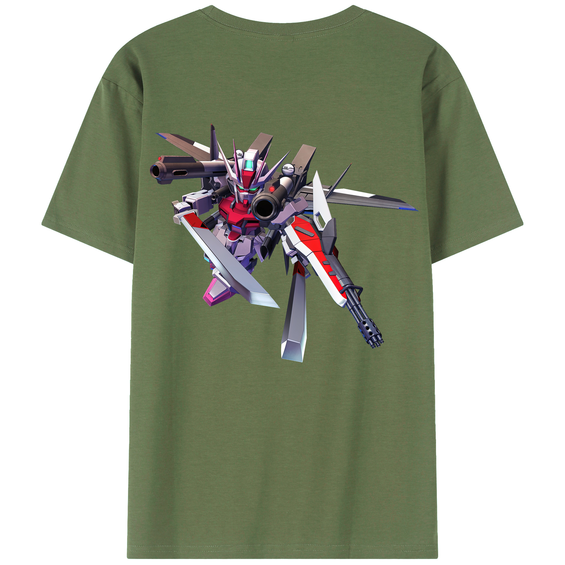 （画像用） 機動戦士ガンダム Mobile Suit Gundam 綿100％ メンズ半袖Tシャツ（バックプリント） 通気性